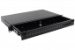 CBF 19 inch rack ODF with sliding front panel 1U 24xSC simplex black