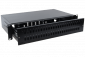 CBF 19 inch rack ODF with sliding front panel 2U 48x SC simplex black
