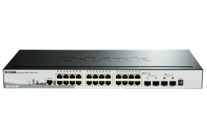 D-Link DGS-1510-28P/E przełącznik zarządzalny PoE, 24x 10/100/1000Mbps, 2x SFP, 2x SFP+