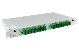Splitter PLC SM 1x16 - 2pcs within CBF enclosure 1U connectors SC/APC