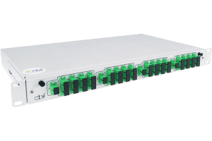 Splitter PLC SM 1x8 - 4pcs within CBF enclosure 1U connectors SC/APC